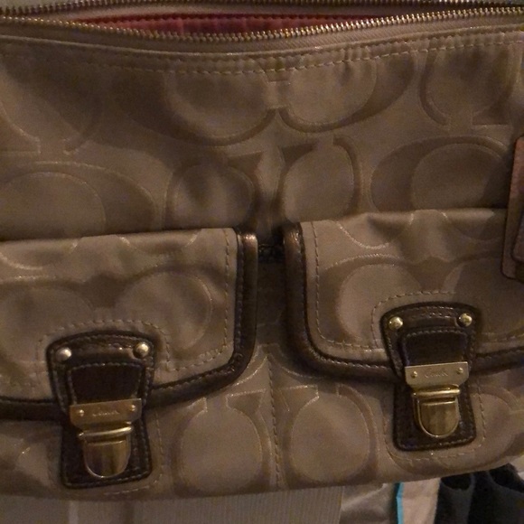 Tan and Brown Coach Bag - Picture 2 of 3